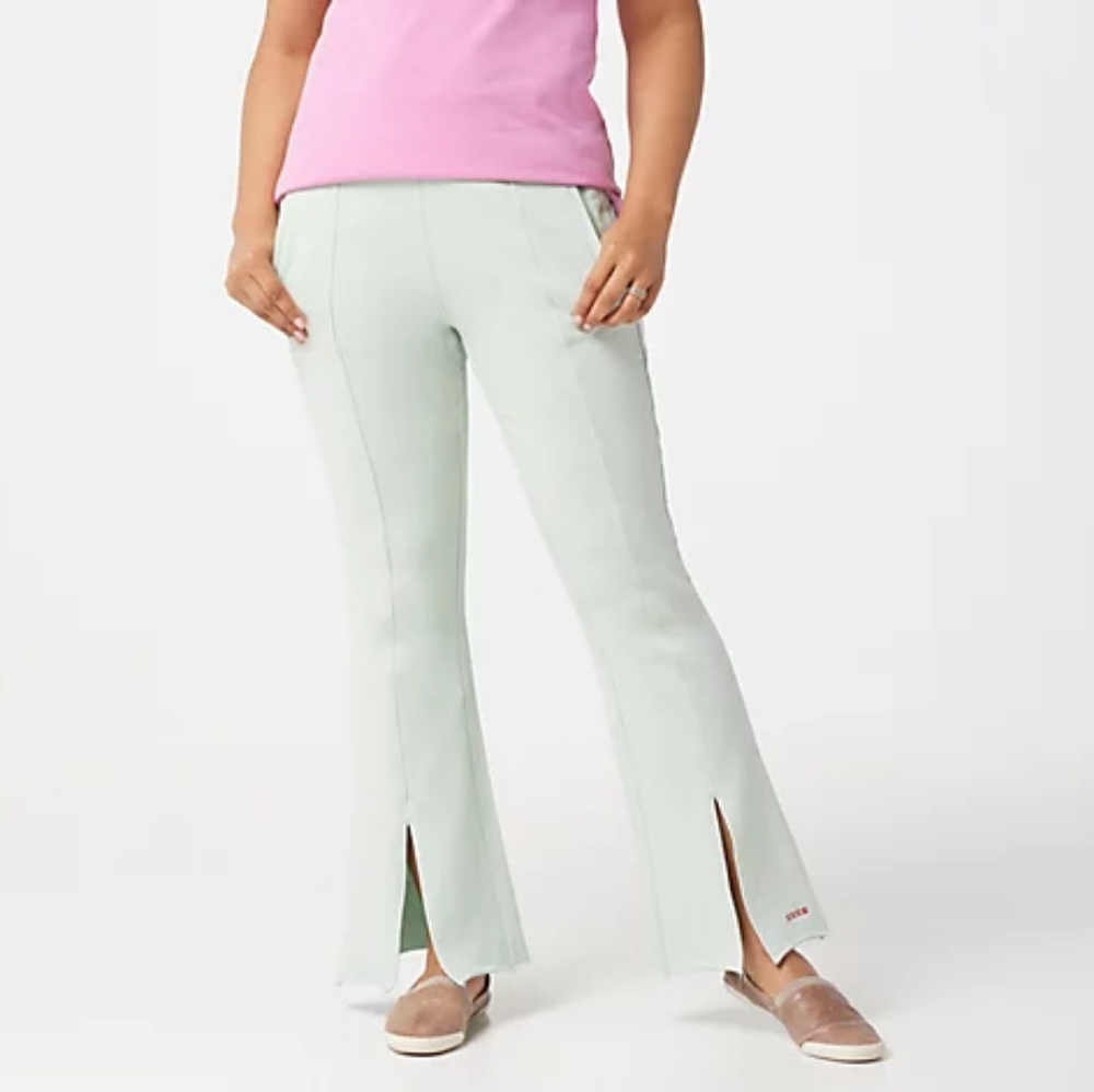 PEACE LOVE WORLD  wide leg pants August Mist